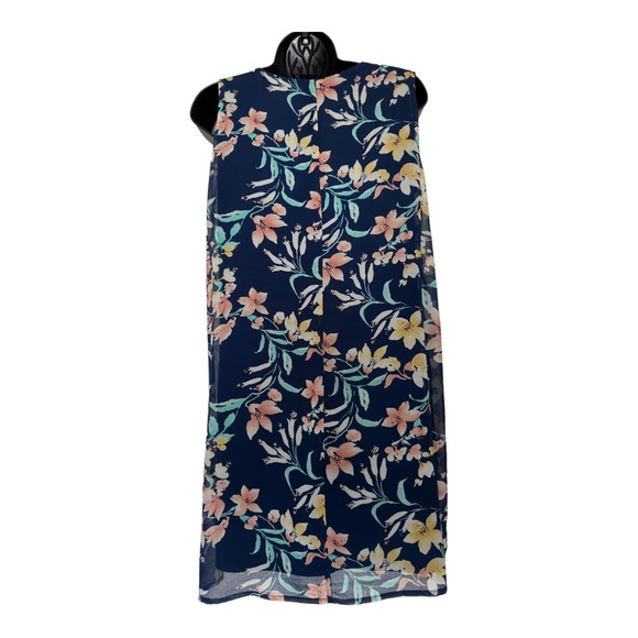 As U Wish Floral Tunic Swing Dress Size Large - Picture 3 of 7